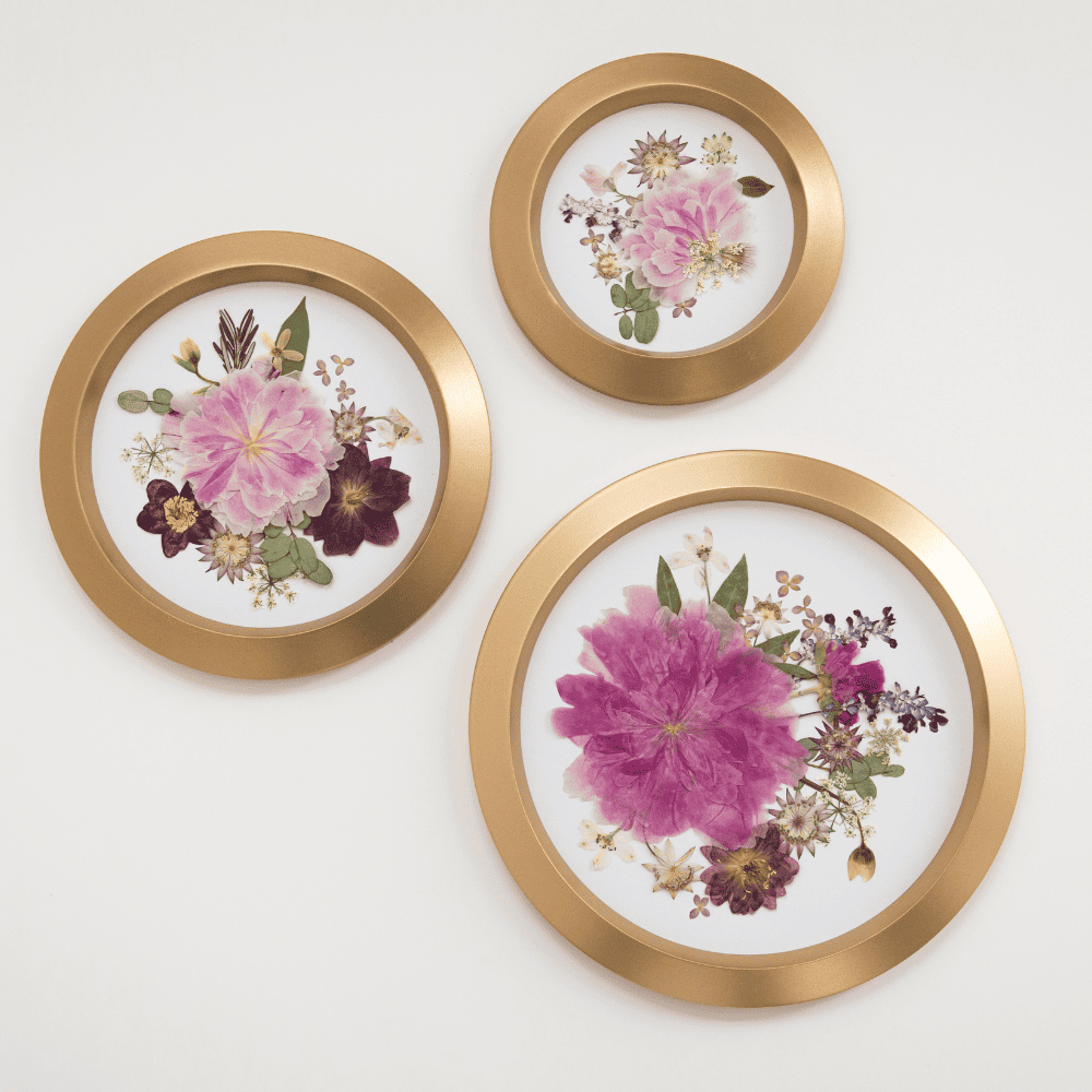 framed preserved wedding flowers art